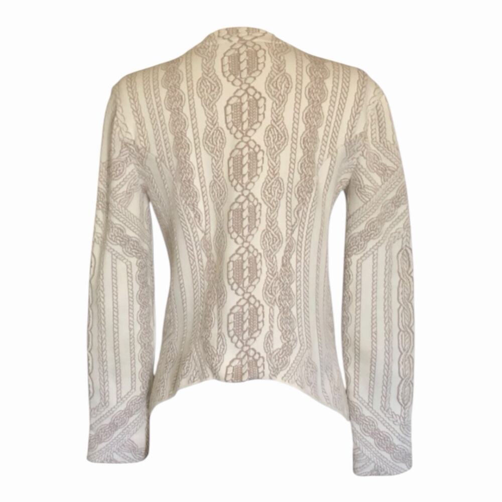 BCBGMaxAzria White Cream Stretch Jacket Front Zip Asymmetrical Hem Women’s XS - Picture 10 of 13